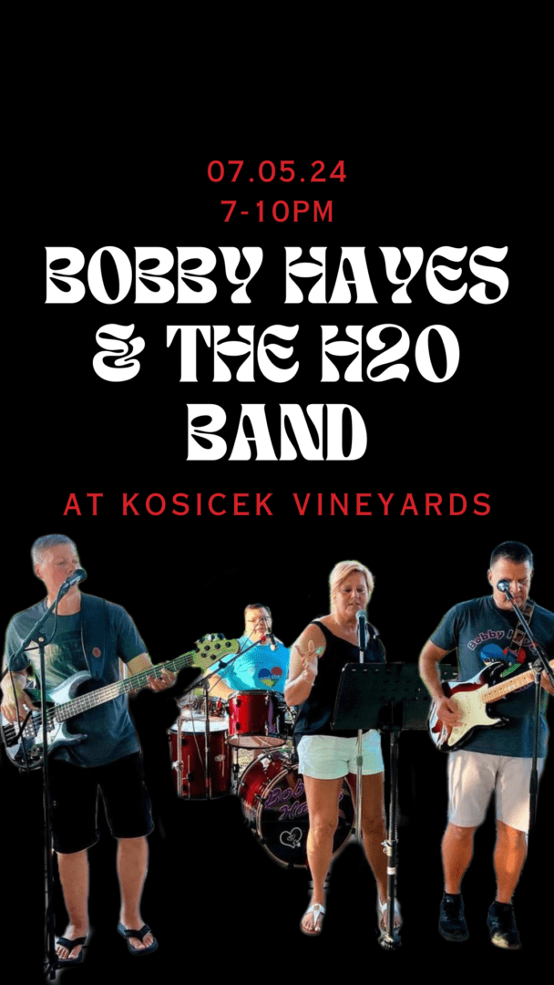 07.05 Bobby Hayes H20 Band 5-8pm